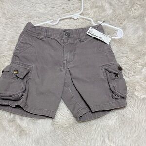 Boys Gray Cargo Shorts